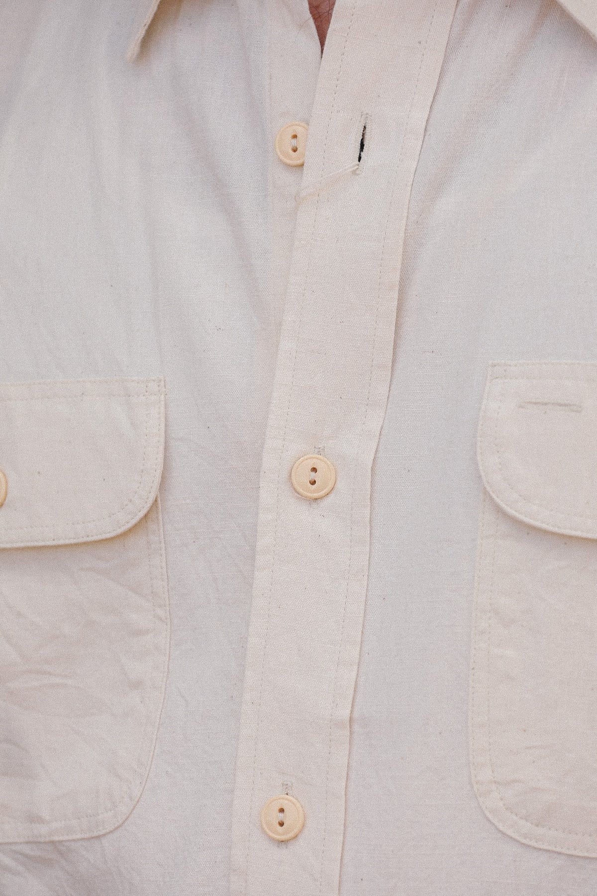 SC27851 Sugar Cane Long Sleeve Work Shirt- Natural Chambray