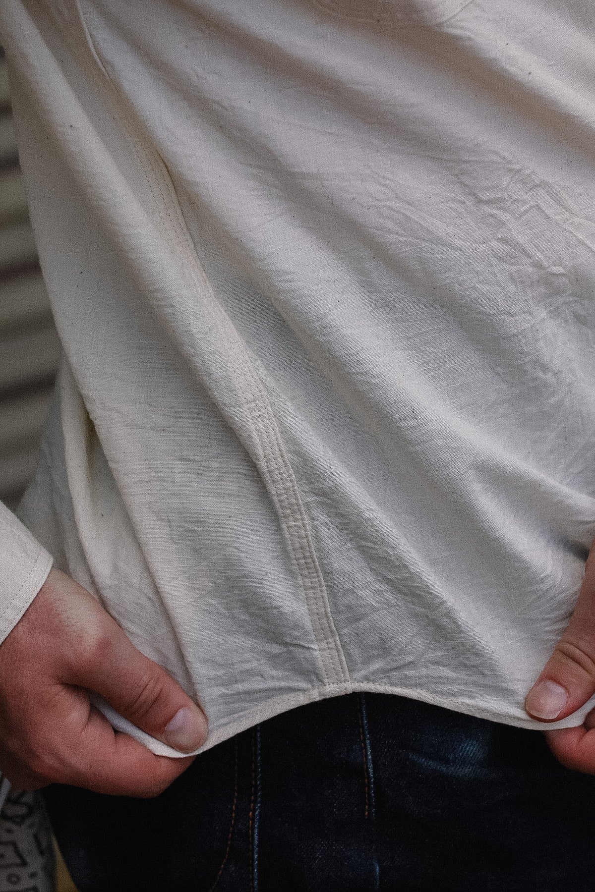 SC27851 Sugar Cane Long Sleeve Work Shirt- Natural Chambray