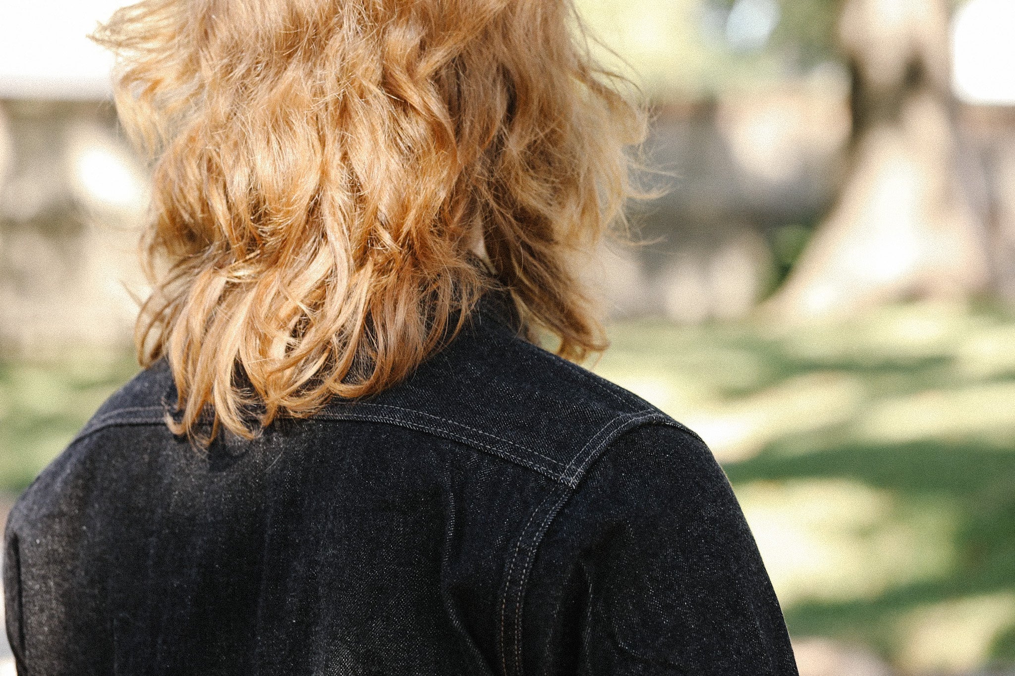 12oz Selvedge Denim Work Shirt With Snaps - Black and cream IHSH