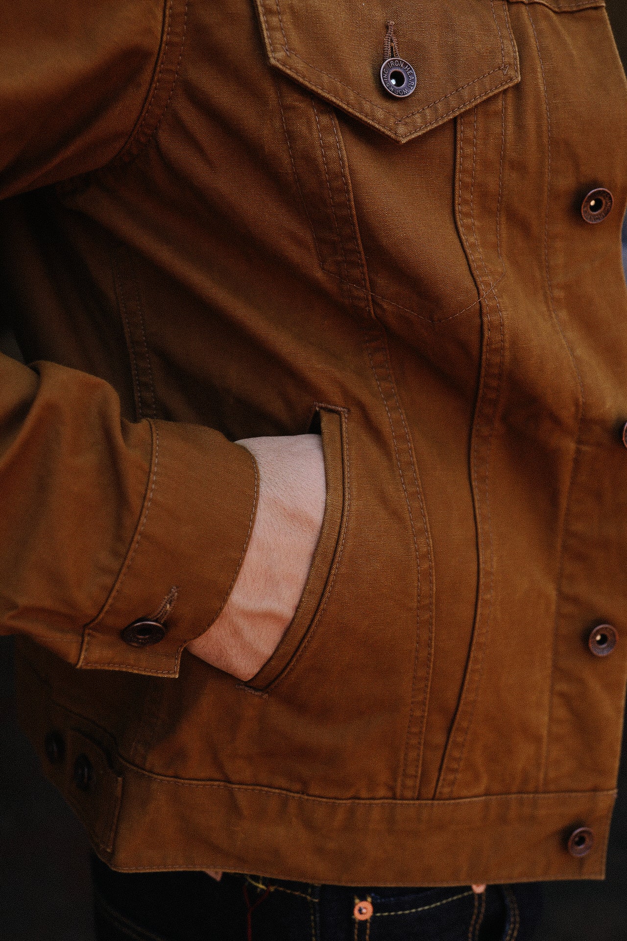 9oz Canvas Type III Jacket - Brown IHJ-147-BRN