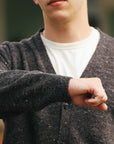 Classic Cardigan - Pewter Tweed