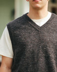 Sweater Vest- Pewter Tweed