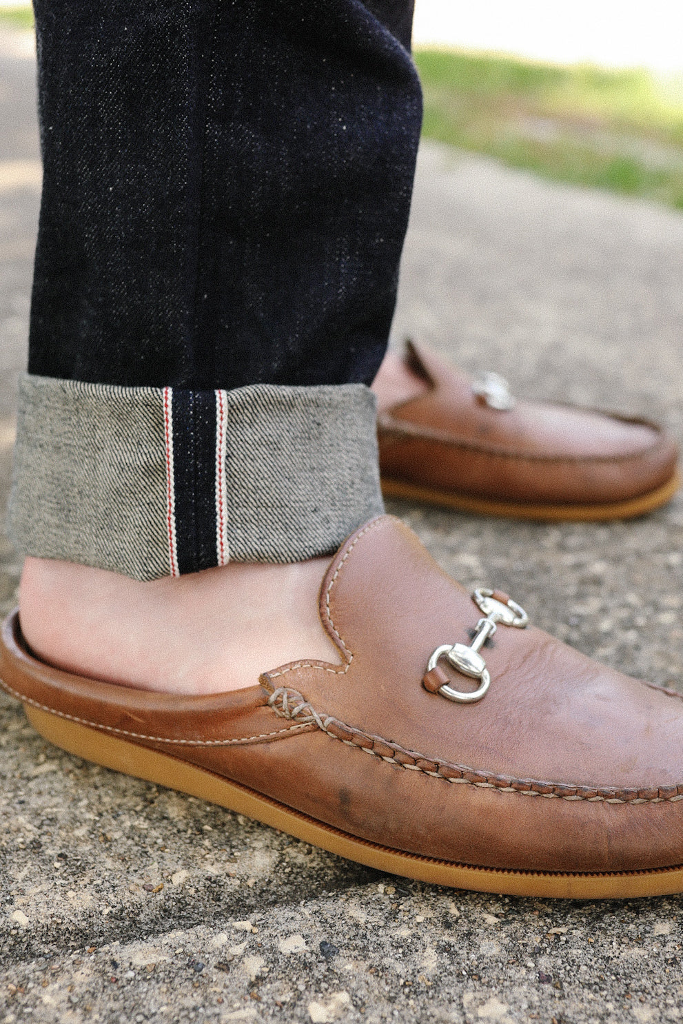 17oz Selvedge Denim Super Slim Cut Jeans Natural Indigo IH-555N