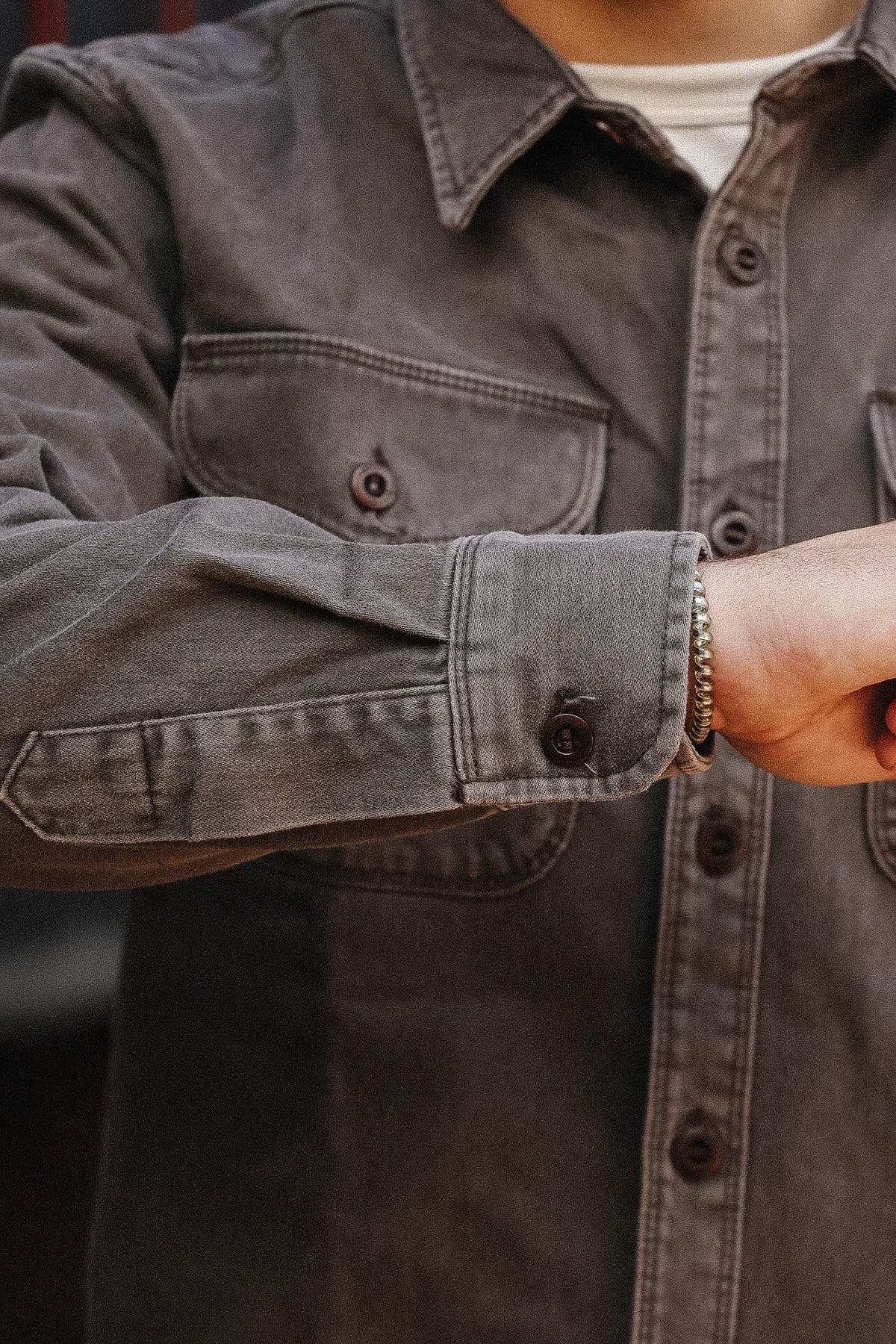 Freenote Cloth Utility Shirt- Chocolate