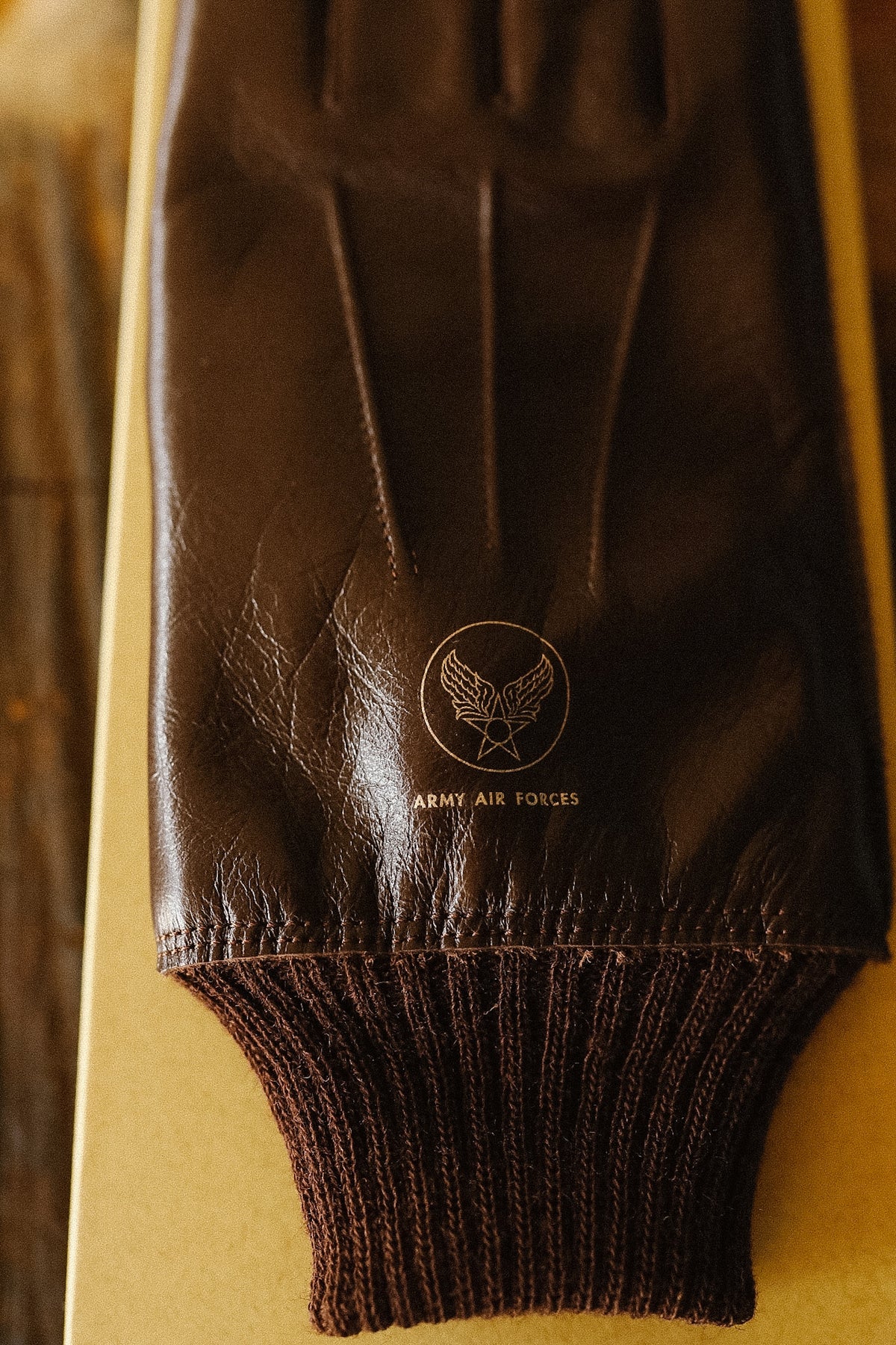 BR02835 Buzz Rickson Winter Flying Gloves Type A-10- Brown