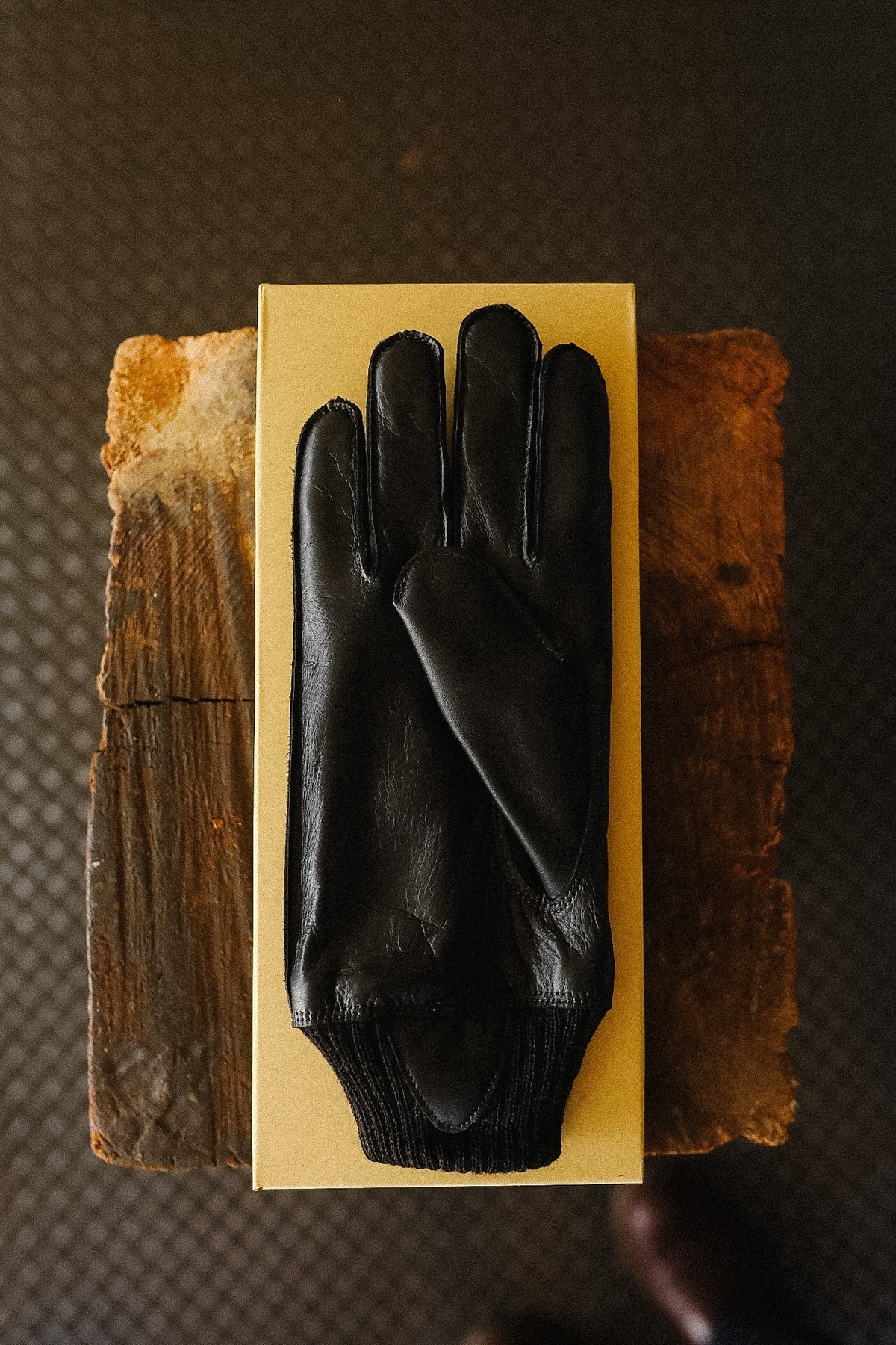 BR02873 Buzz Rickson Winter Flying Gloves Type A-10 William Gibson Collection- Black