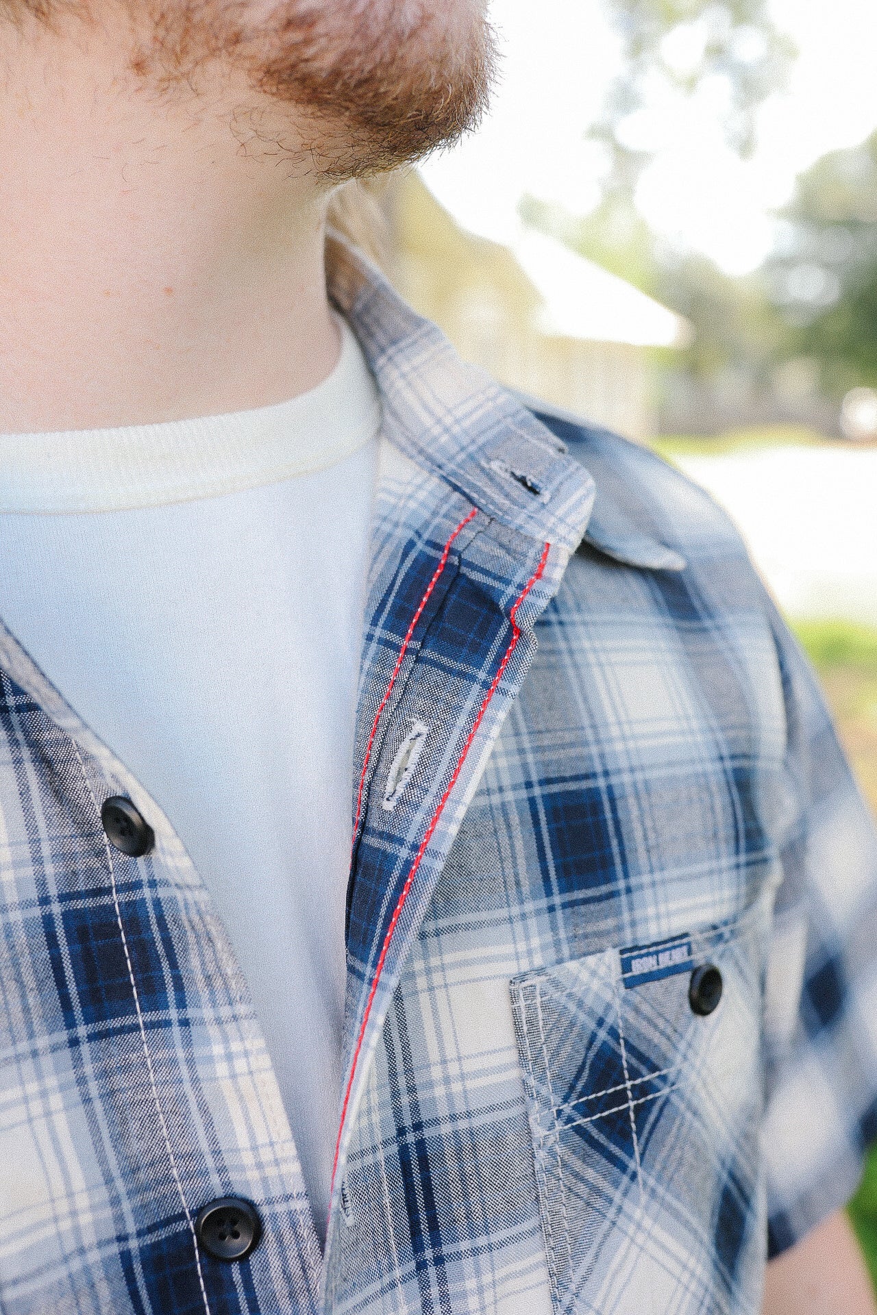 【WYM】GAUZE MESH CHECK H/S SHIRT WYM GAUZE MESH CHECK H/S SHIRT