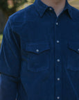 Heavyweight Corduroy Western- Navy