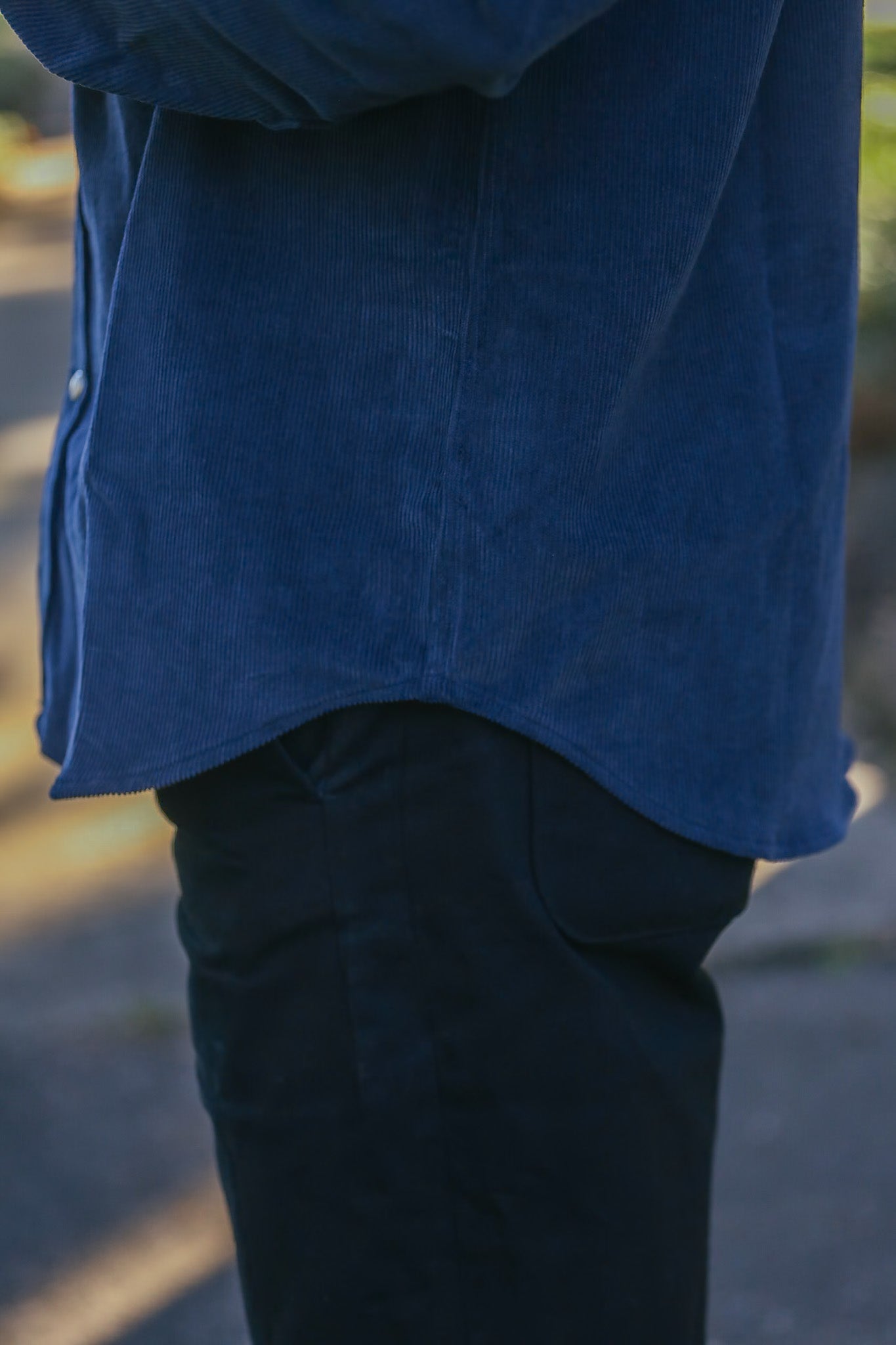 Heavyweight Corduroy Western- Navy