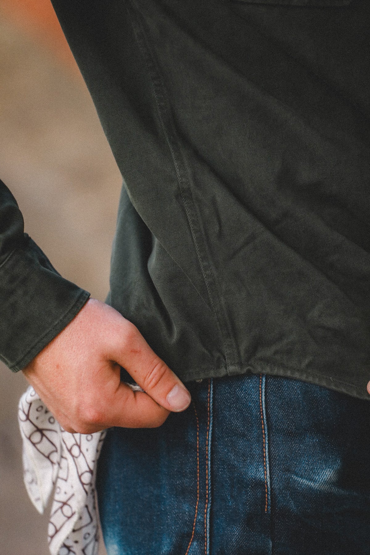 Indigofera Alamo Cotton Twill Shirt- Greek Pitch