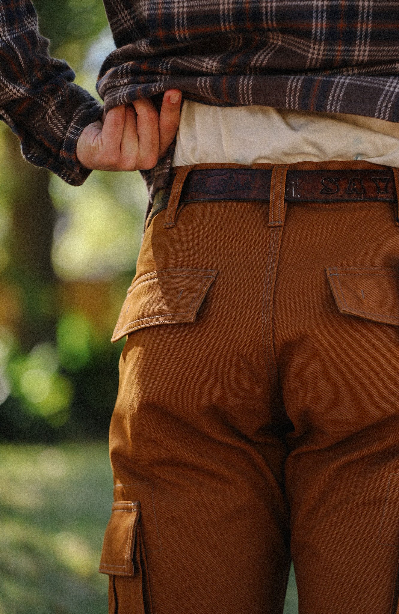 17oz Duck Cargo Pants - Brown IH-734-BRN