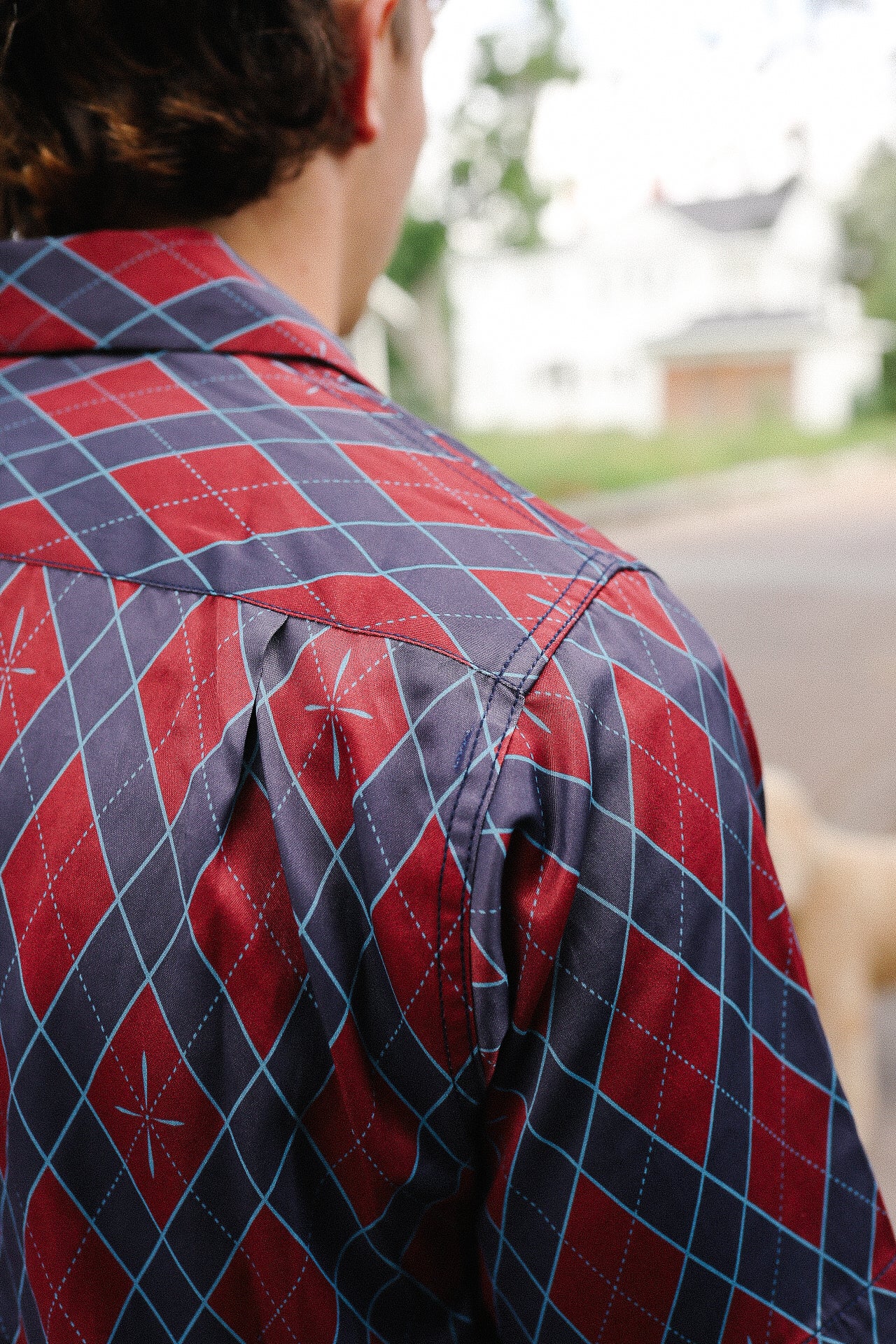 &quot;NARAHIRA&quot; Snake Pattern Shirt - Red (HSA25-01)