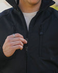 Cordura® Fleece Lined Windbreaker - Black IHJ-152-BLK