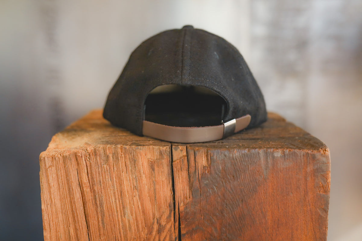 ANM Wool Vintage 6 Panel Cap- Black