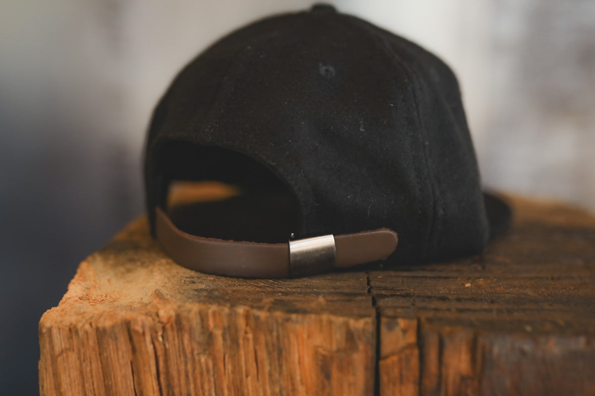 ANM Wool Vintage 6 Panel Cap- Black