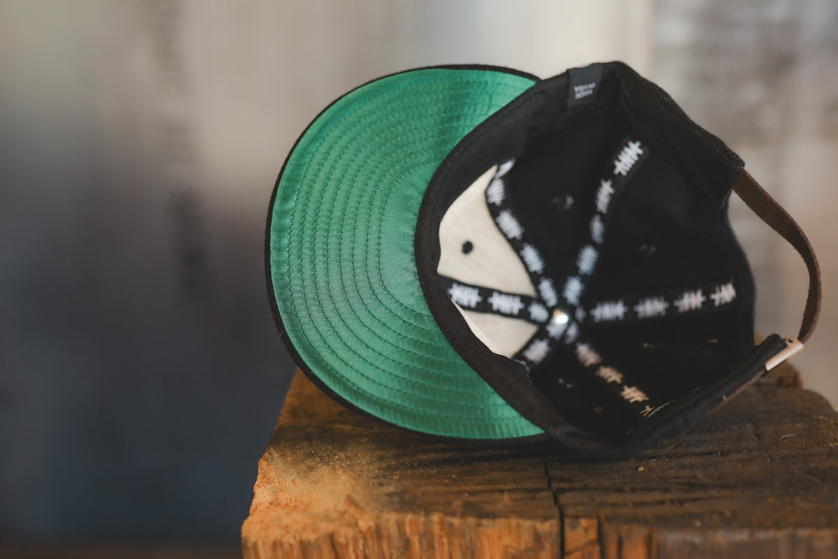 ANM Wool Vintage 6 Panel Cap- Black