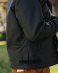 Oiled Whipcord A2 Deck Jacket - Black IHM-45-BLK