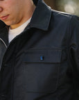 Oiled Whipcord A2 Deck Jacket - Black IHM-45-BLK