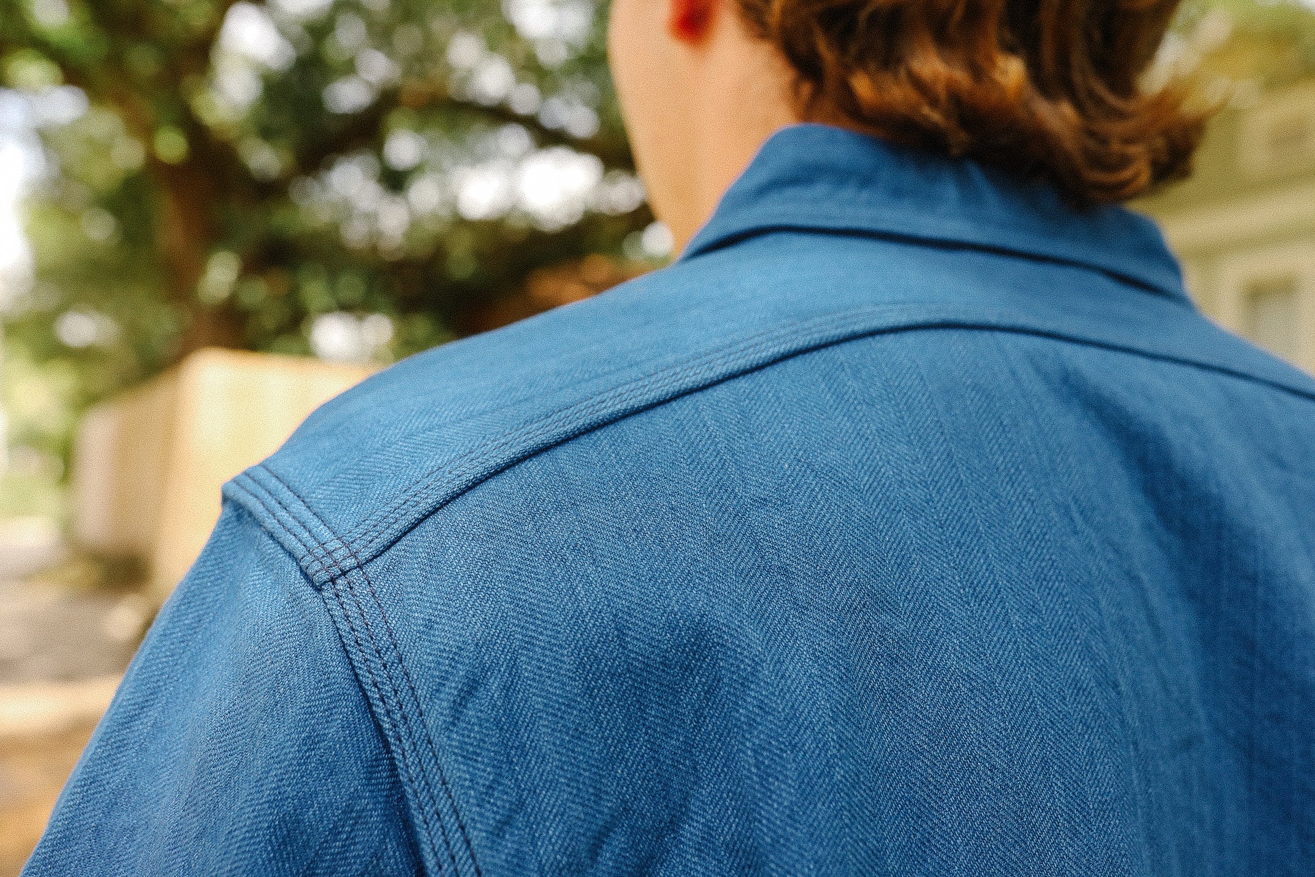 &quot;ASAGI HBT&quot; Natural Indigo Shirt (SSS25-AHB)