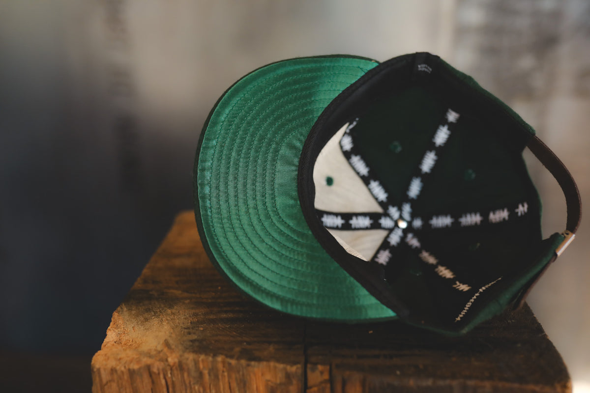 ISP x ANM Vintage Unstructured Wool Cap-Green
