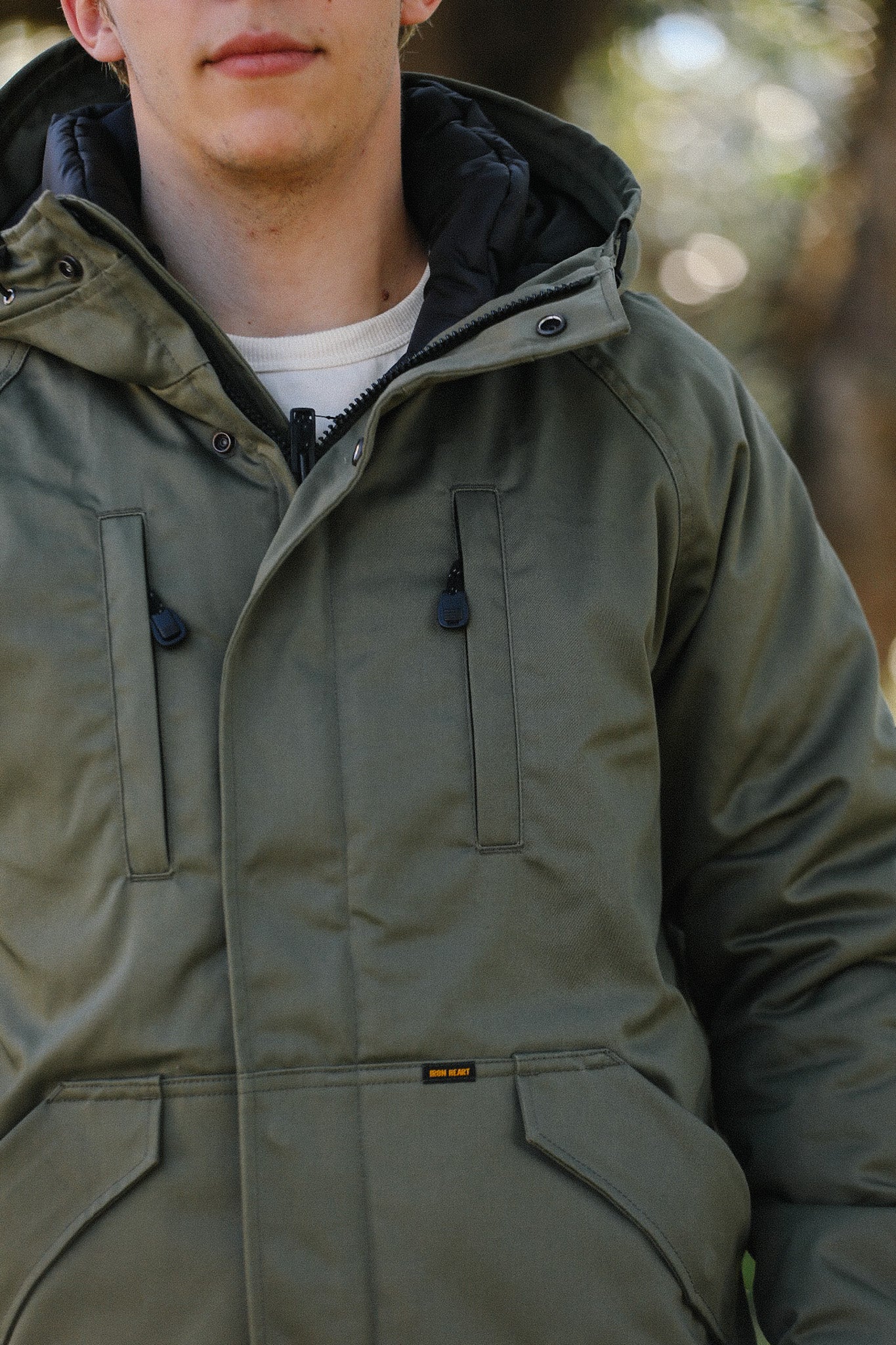 8oz Sateen/Primaloft® Winter Parka Jacket - Olive IHJ-154-OLV