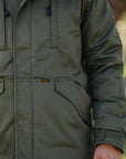 8oz Sateen/Primaloft® Winter Parka Jacket - Olive IHJ-154-OLV