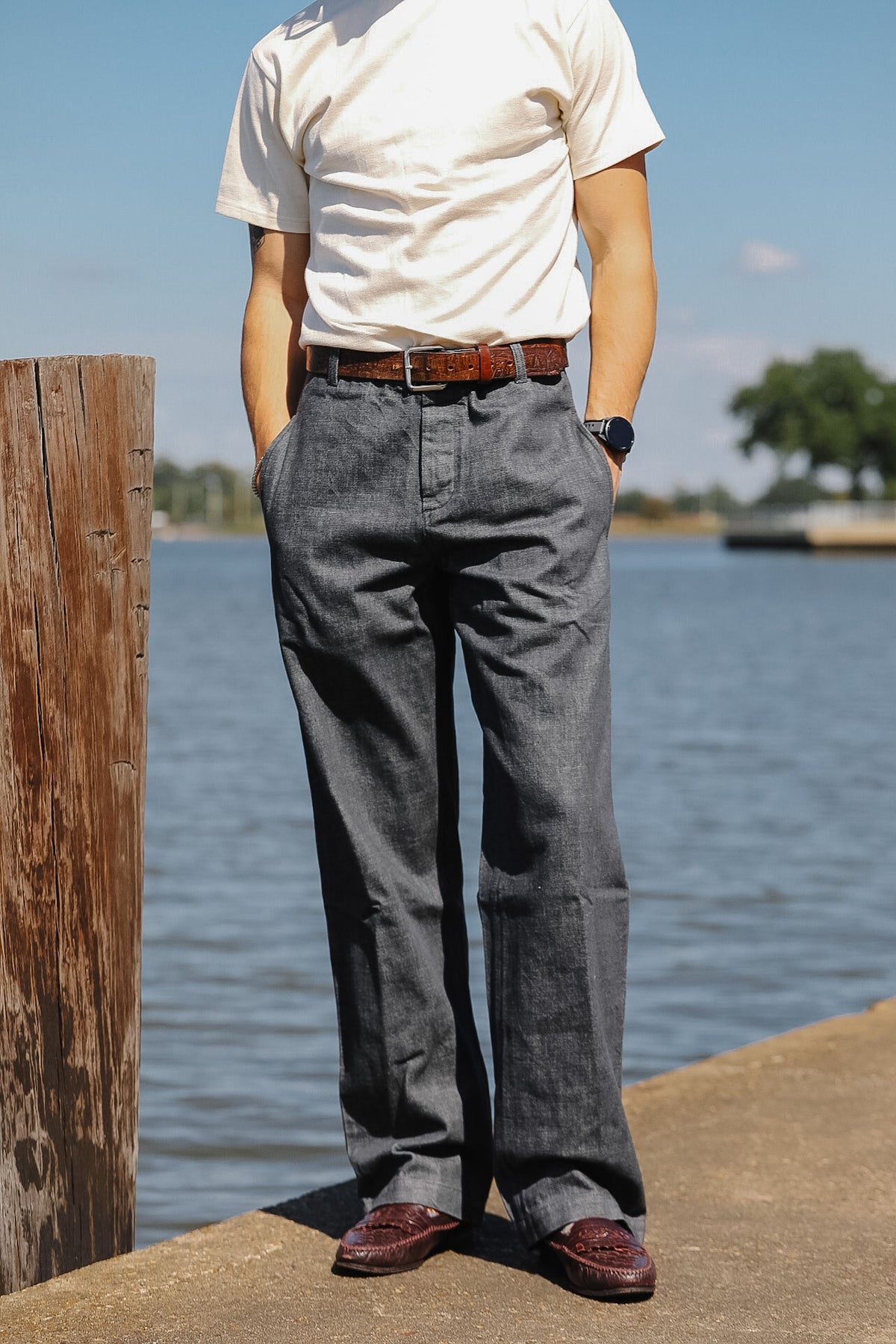 3sixteen Harvest Pant- Grey Denim