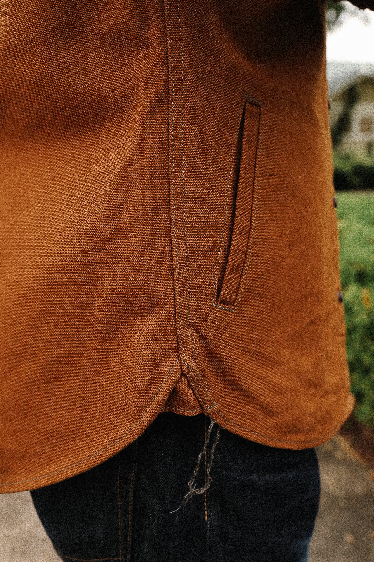17oz Cotton Duck CPO Shirt - Brown IHSH-422-BRN