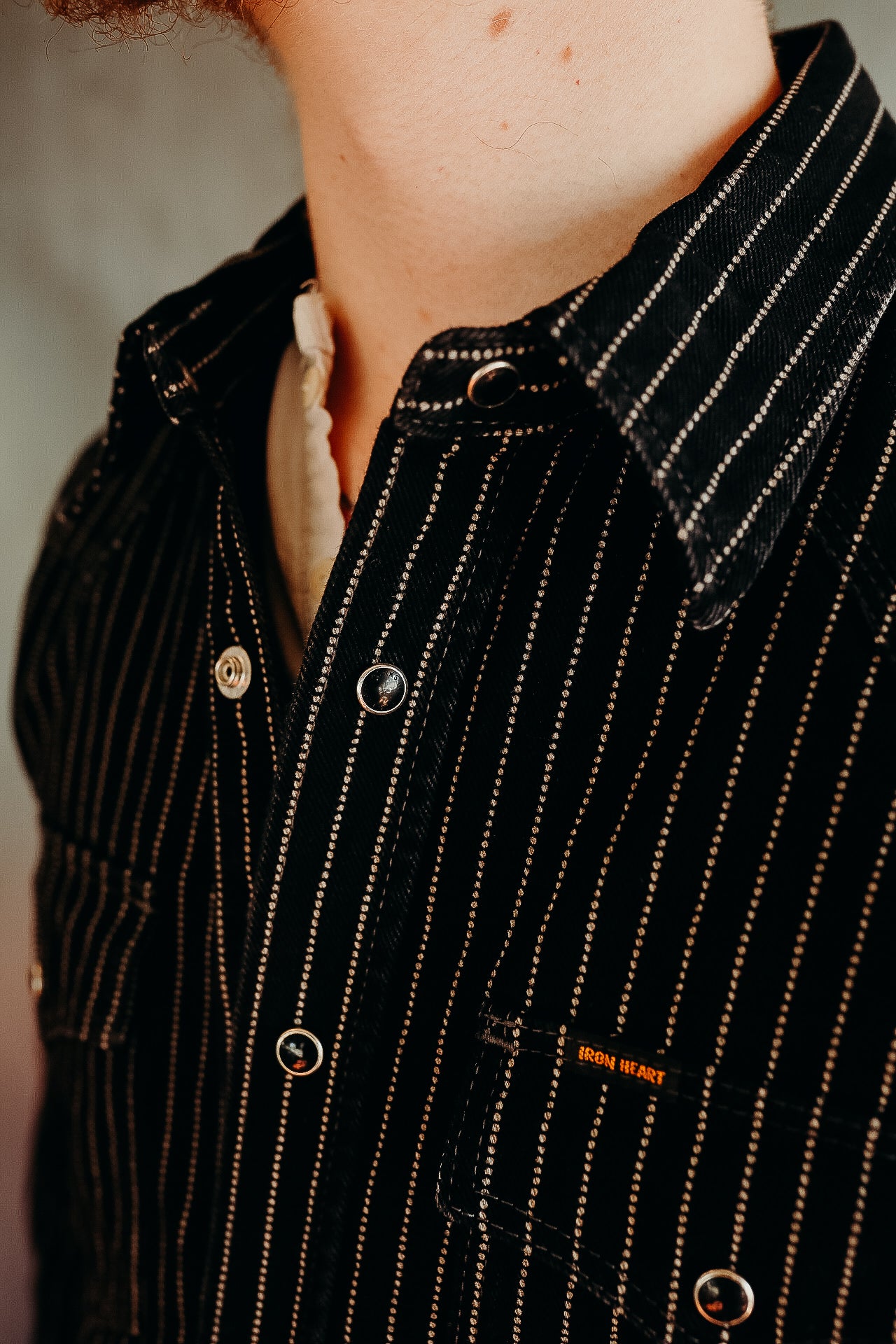 【名作】RRL STAR WABASH BLACK WESTERN SHIRT 12oz Wabash Western Shirt - Black IHSH-62-BLK – Iron Shop Provisions