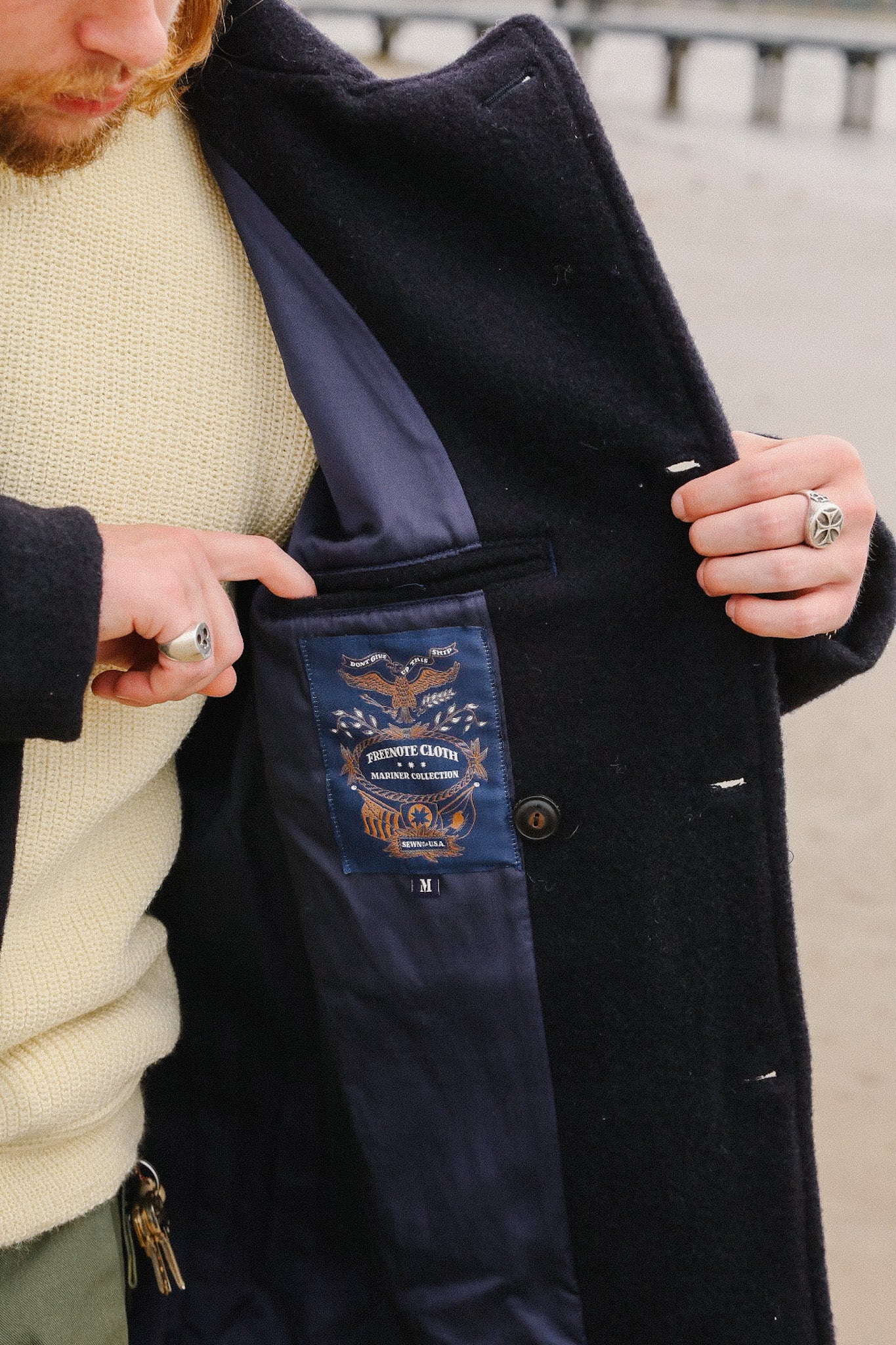 Larson Peacoat- Midnight Navy