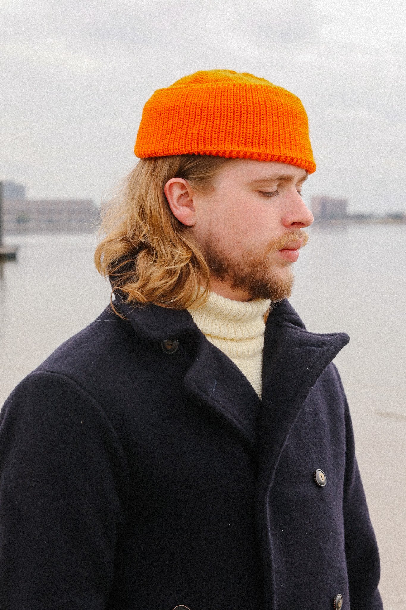 Larson Peacoat- Midnight Navy