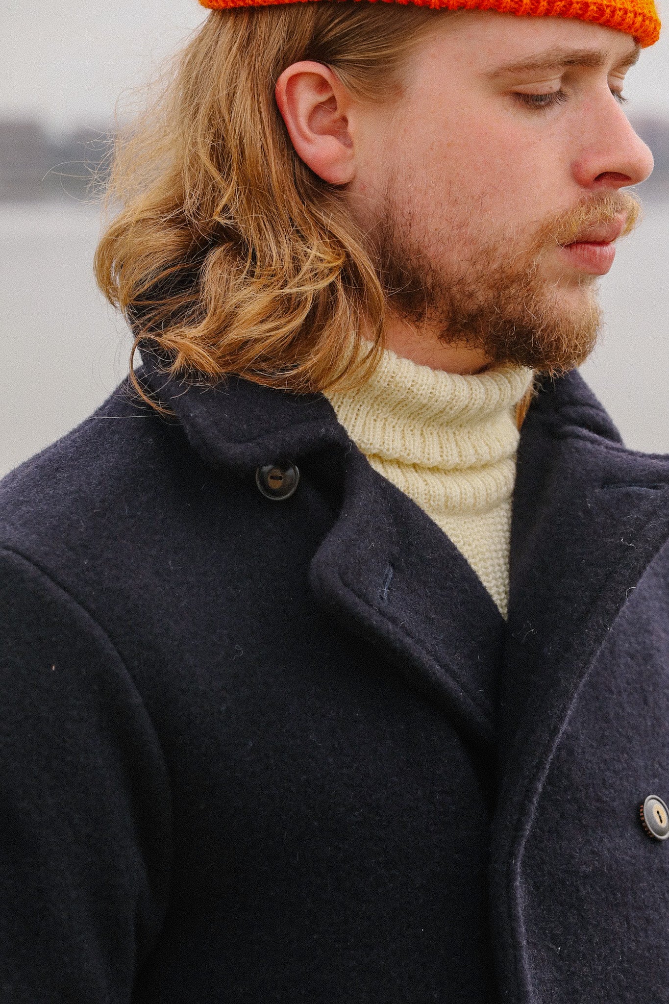 Larson Peacoat- Midnight Navy