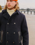 Larson Peacoat- Midnight Navy