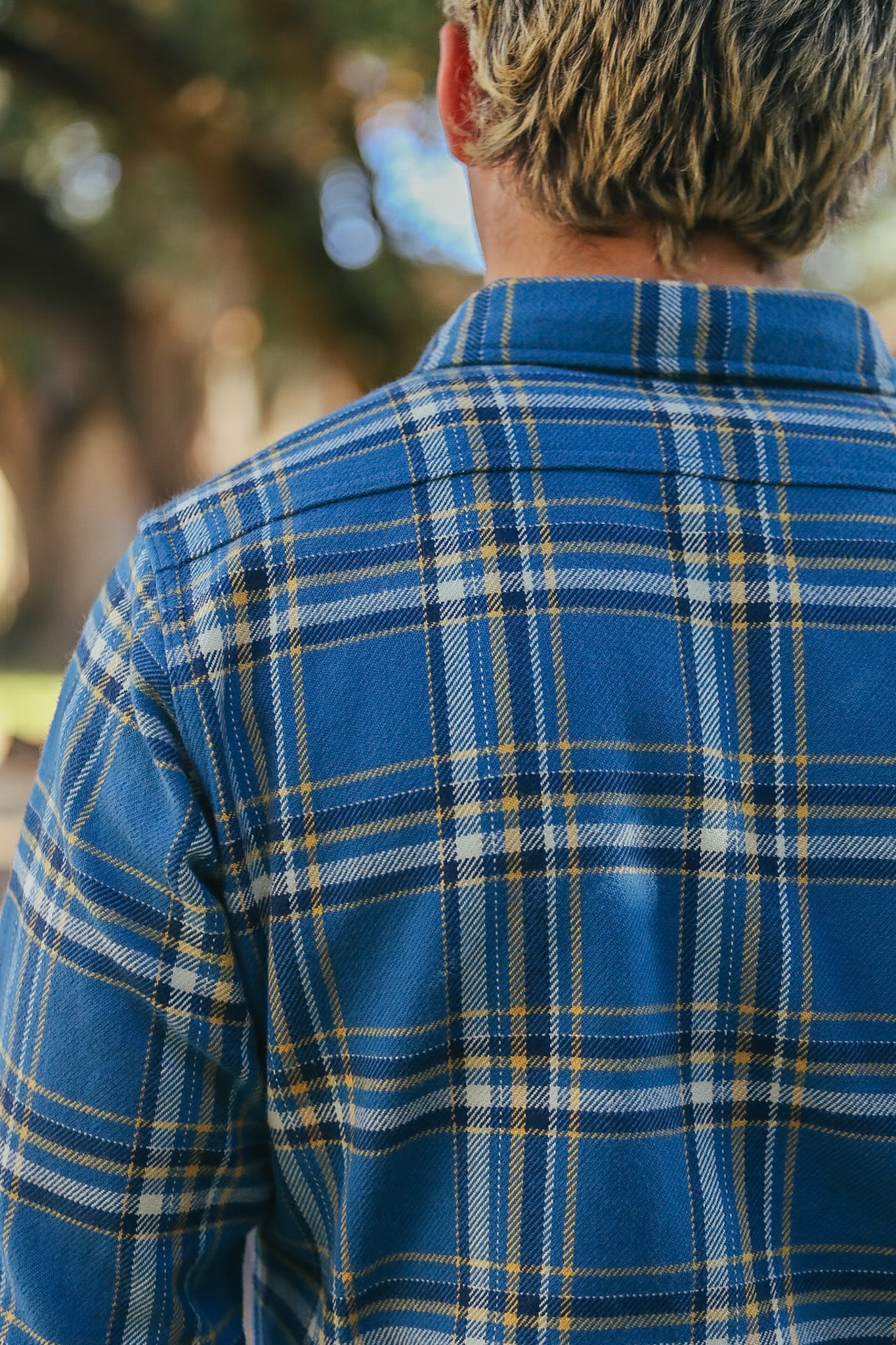 Ultra Heavy Flannel American Check Work Shirt - Blue IHSH-435-BLU