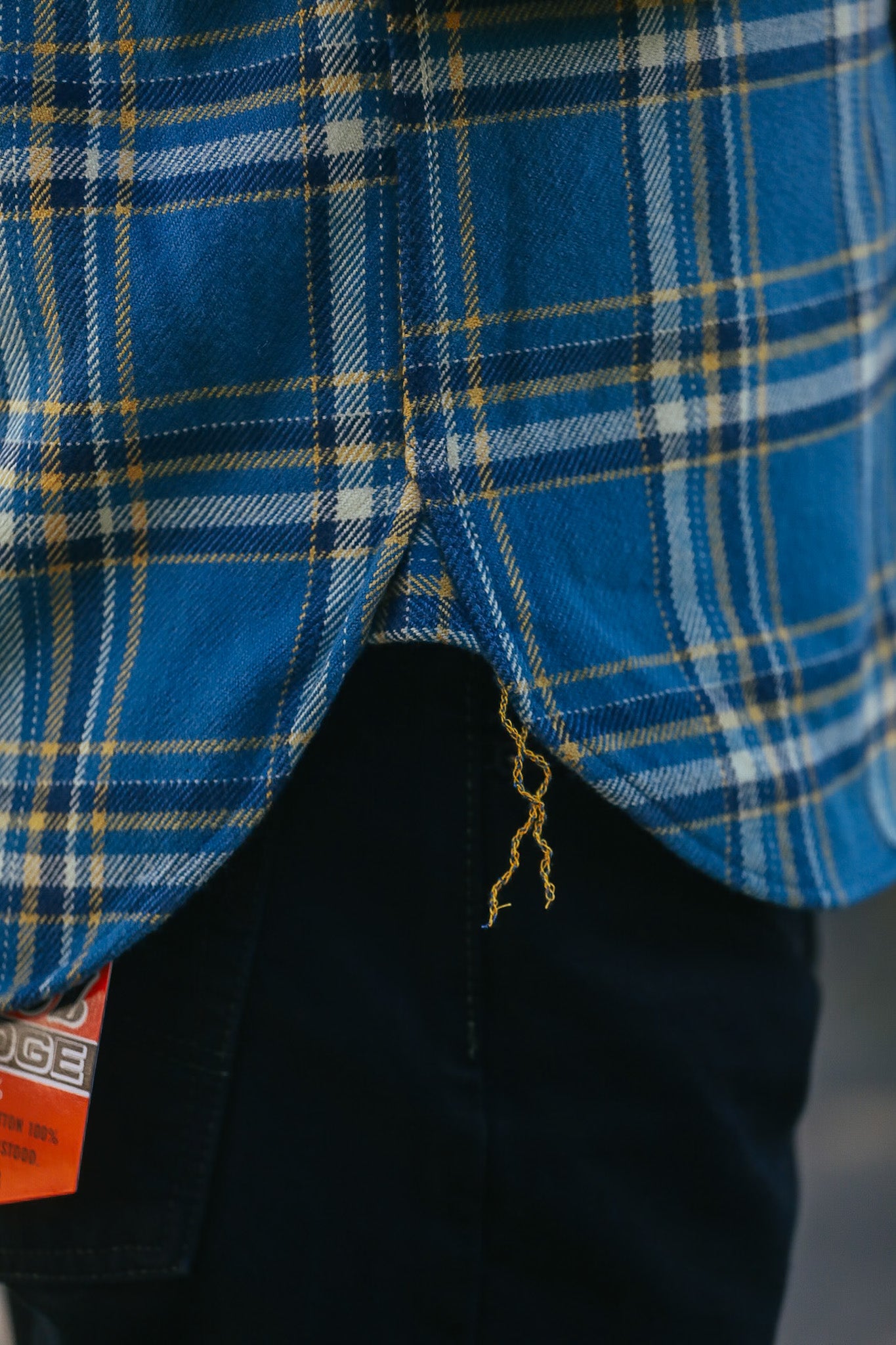 Ultra Heavy Flannel American Check Work Shirt - Blue IHSH-435-BLU