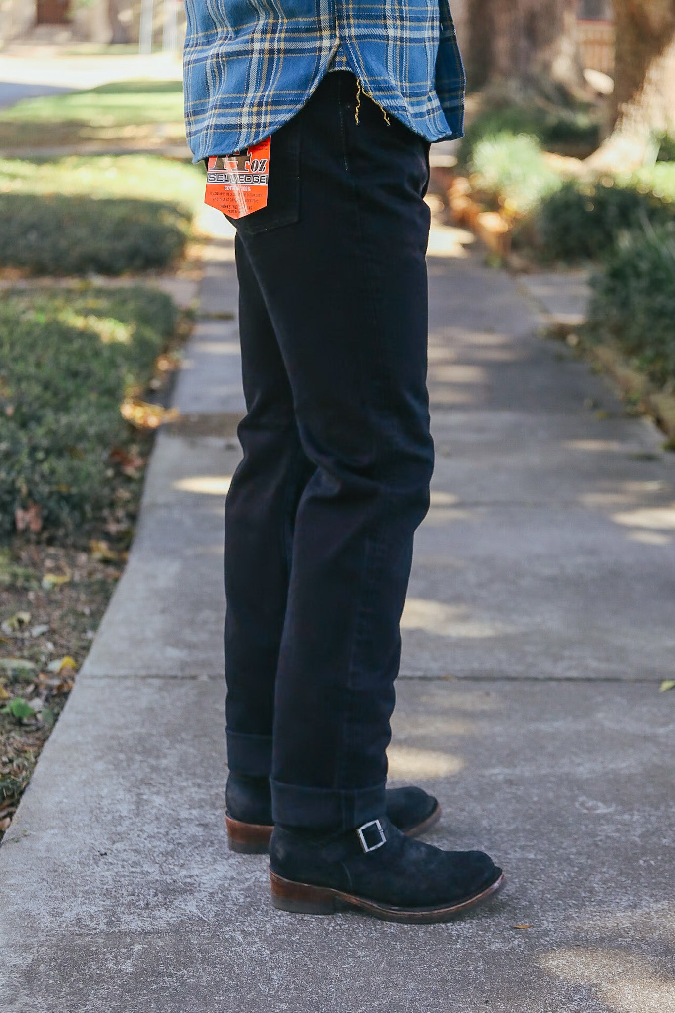 888 14oz Selvedge Denim Medium/High Rise Tapered - Indigo Overdyed