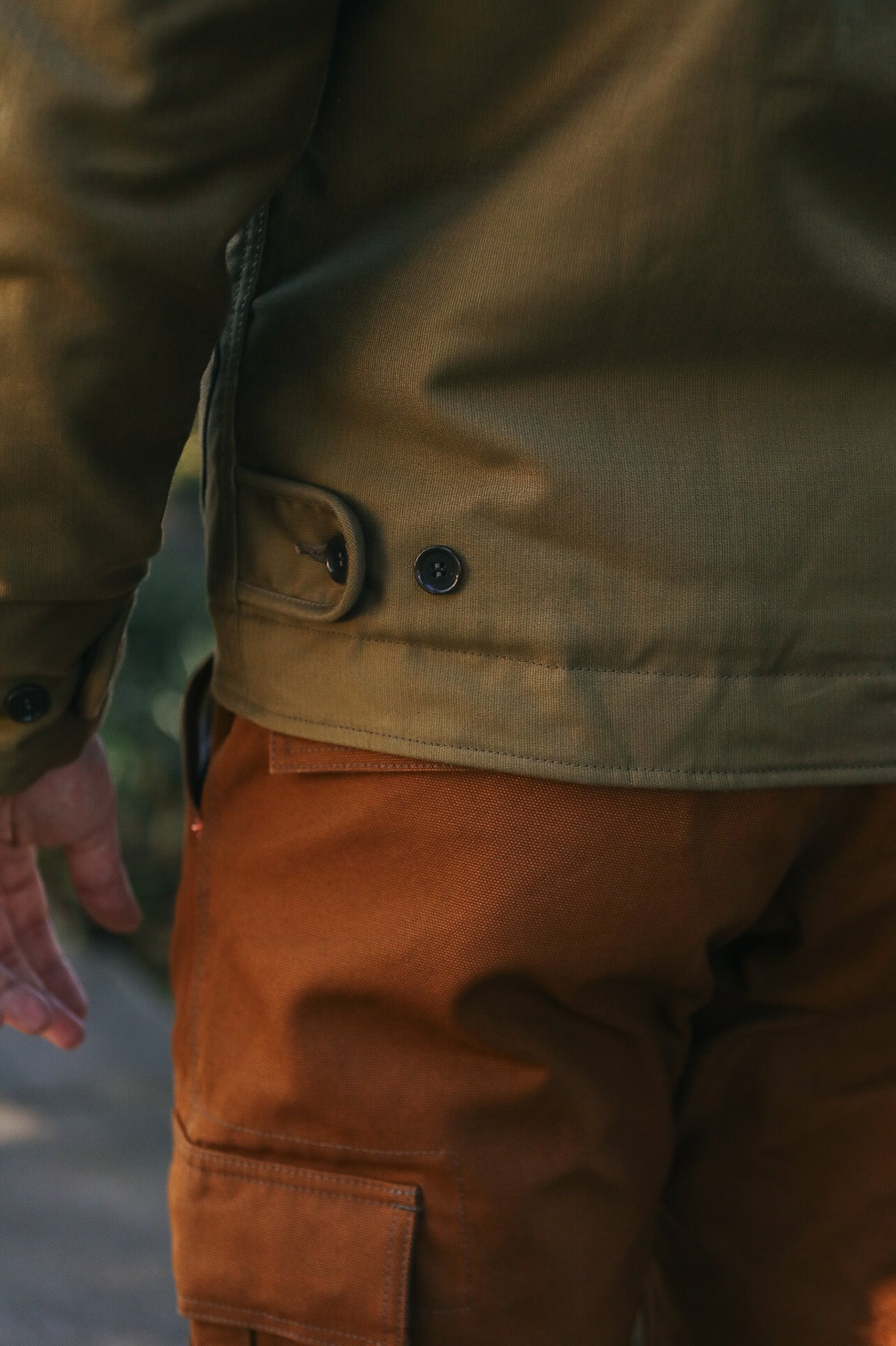 Whipcord N1 Deck Jacket - Khaki IHM-35-KHA