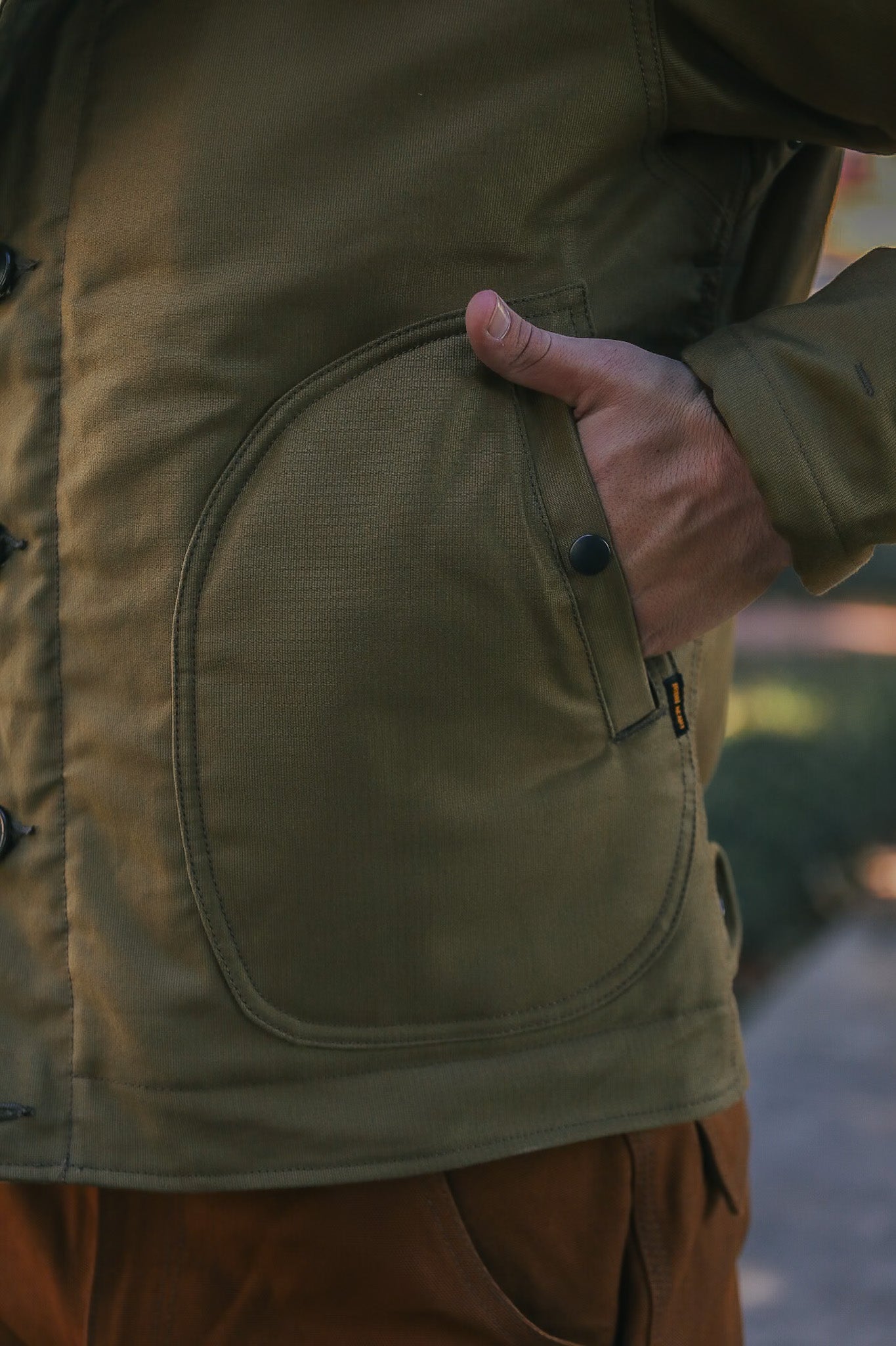 Whipcord N1 Deck Jacket - Khaki IHM-35-KHA