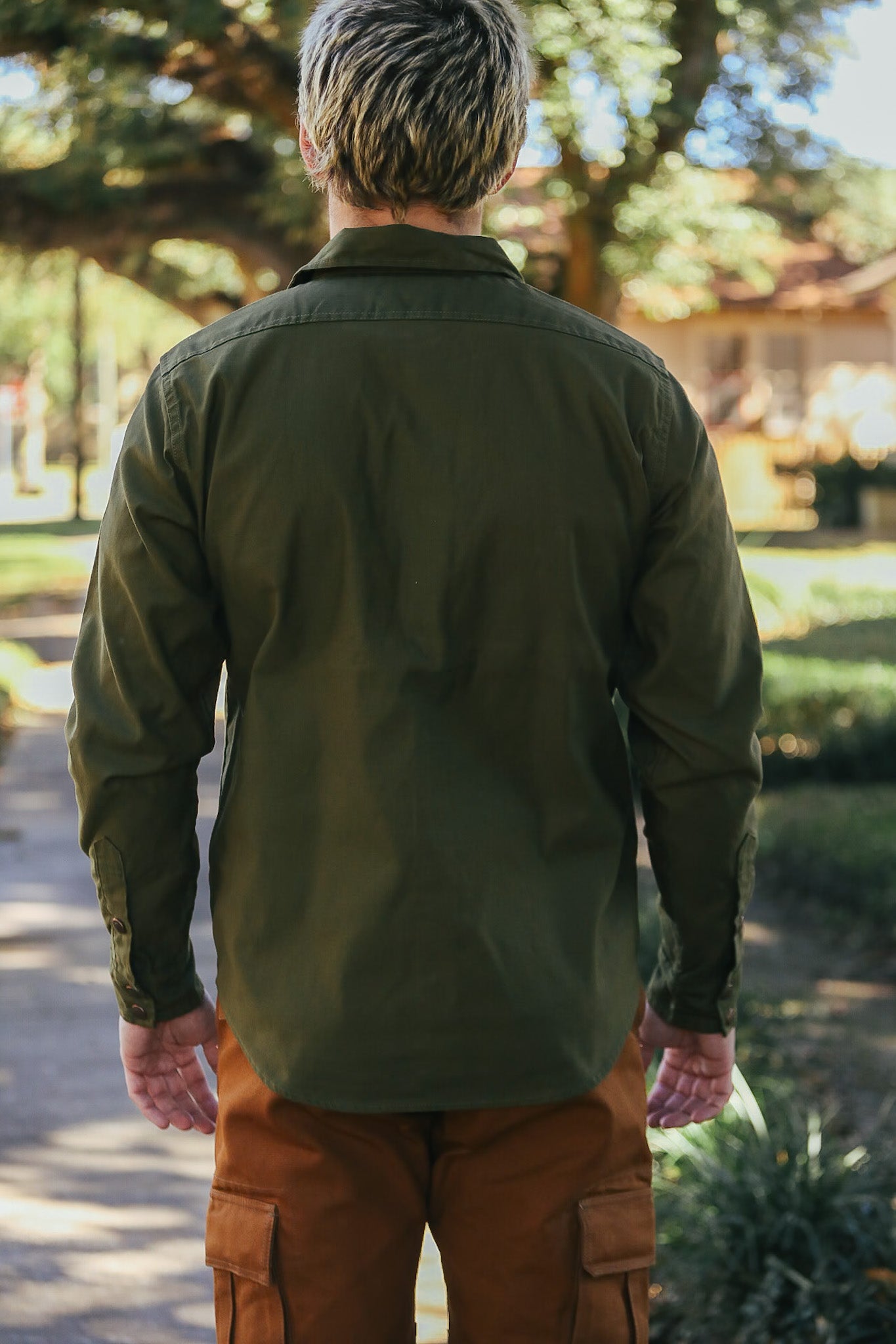 8oz Military Whipcord CPO Shirt - Olive IHSH-425-OLV