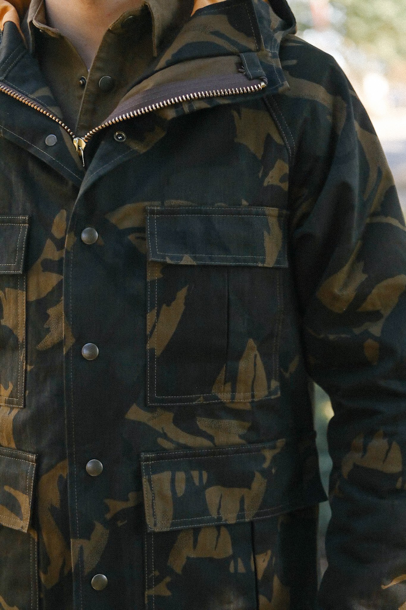 Heavy Duty Raincoat - Darkwood Camouflage