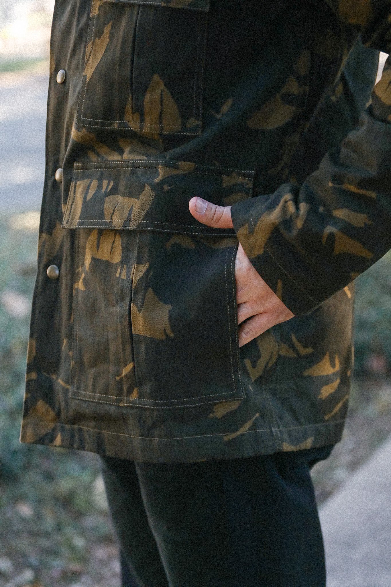 Heavy Duty Raincoat - Darkwood Camouflage