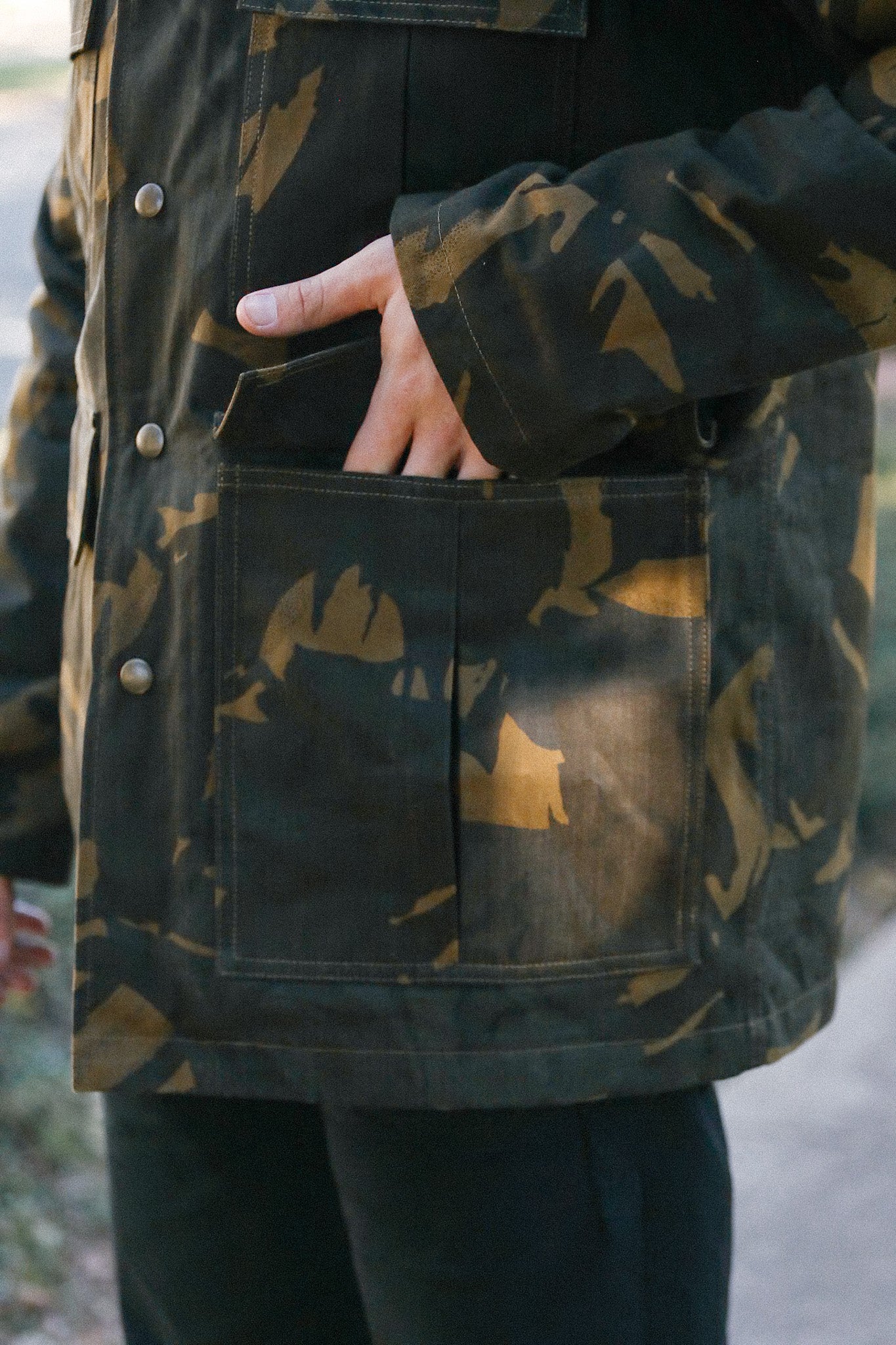 Heavy Duty Raincoat - Darkwood Camouflage