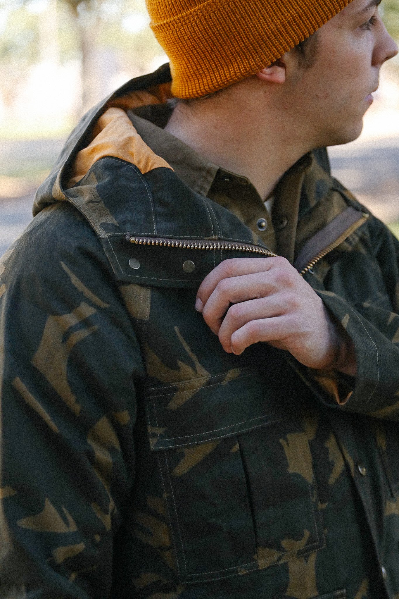 Heavy Duty Raincoat - Darkwood Camouflage
