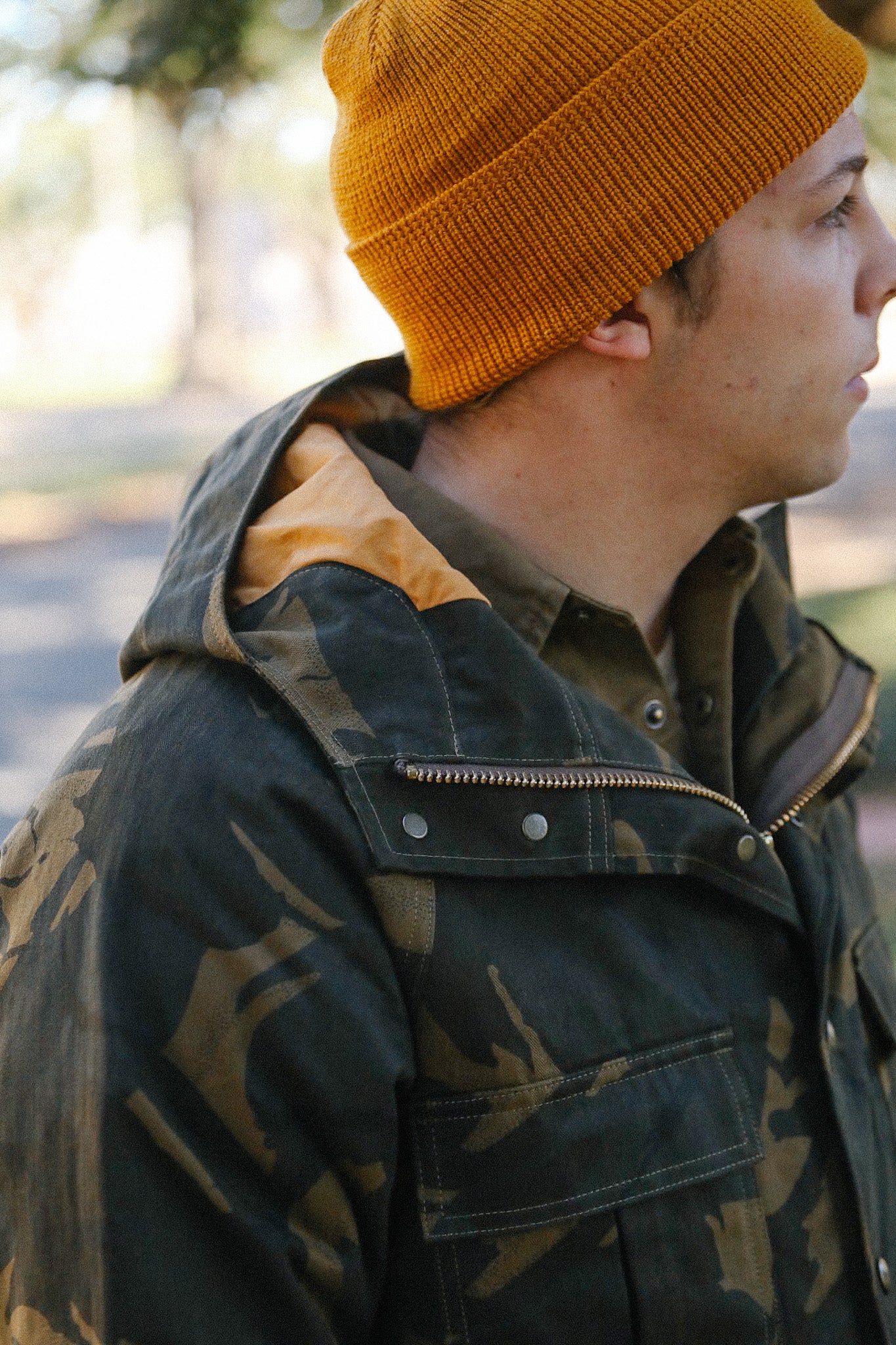 Heavy Duty Raincoat - Darkwood Camouflage