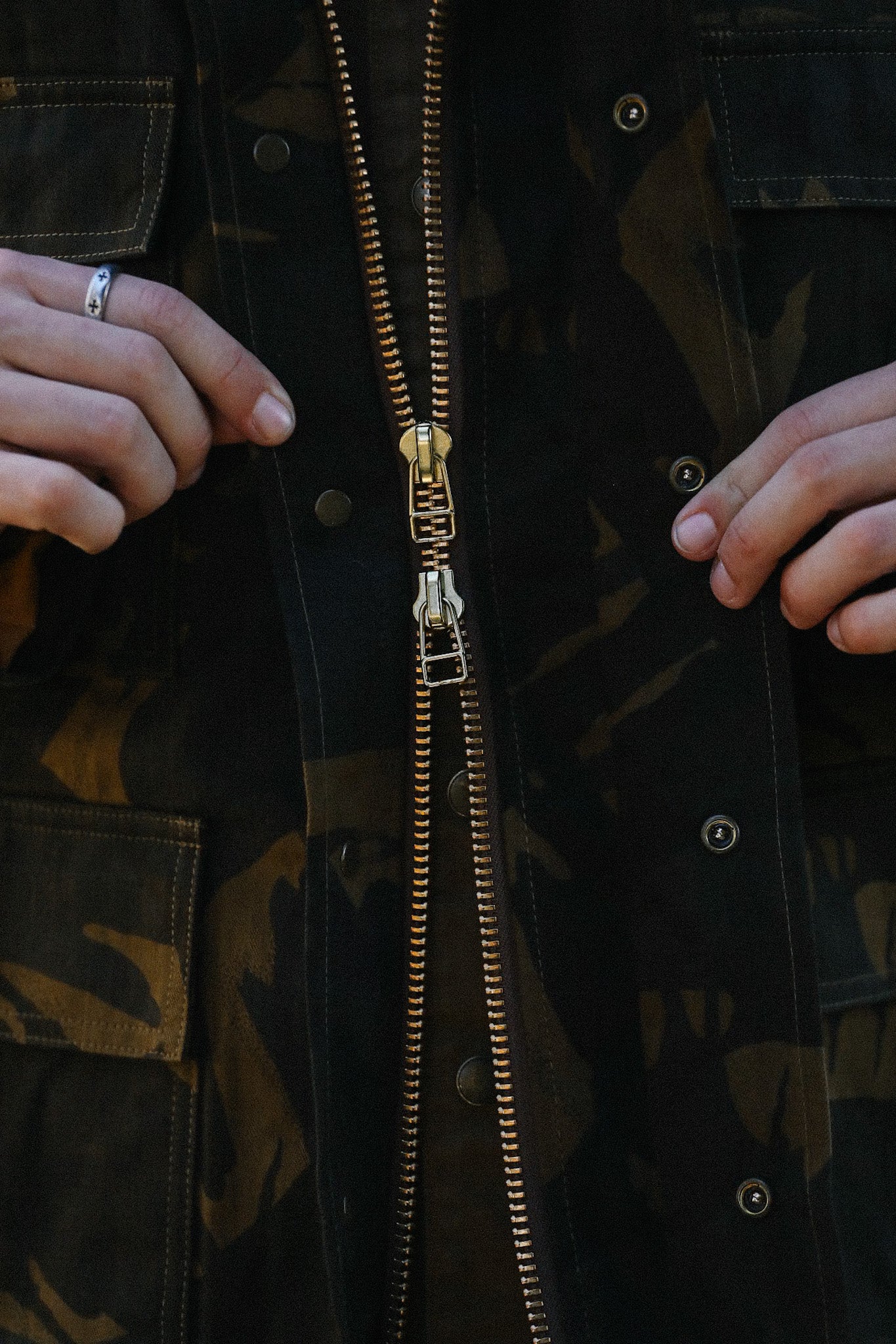 Heavy Duty Raincoat - Darkwood Camouflage