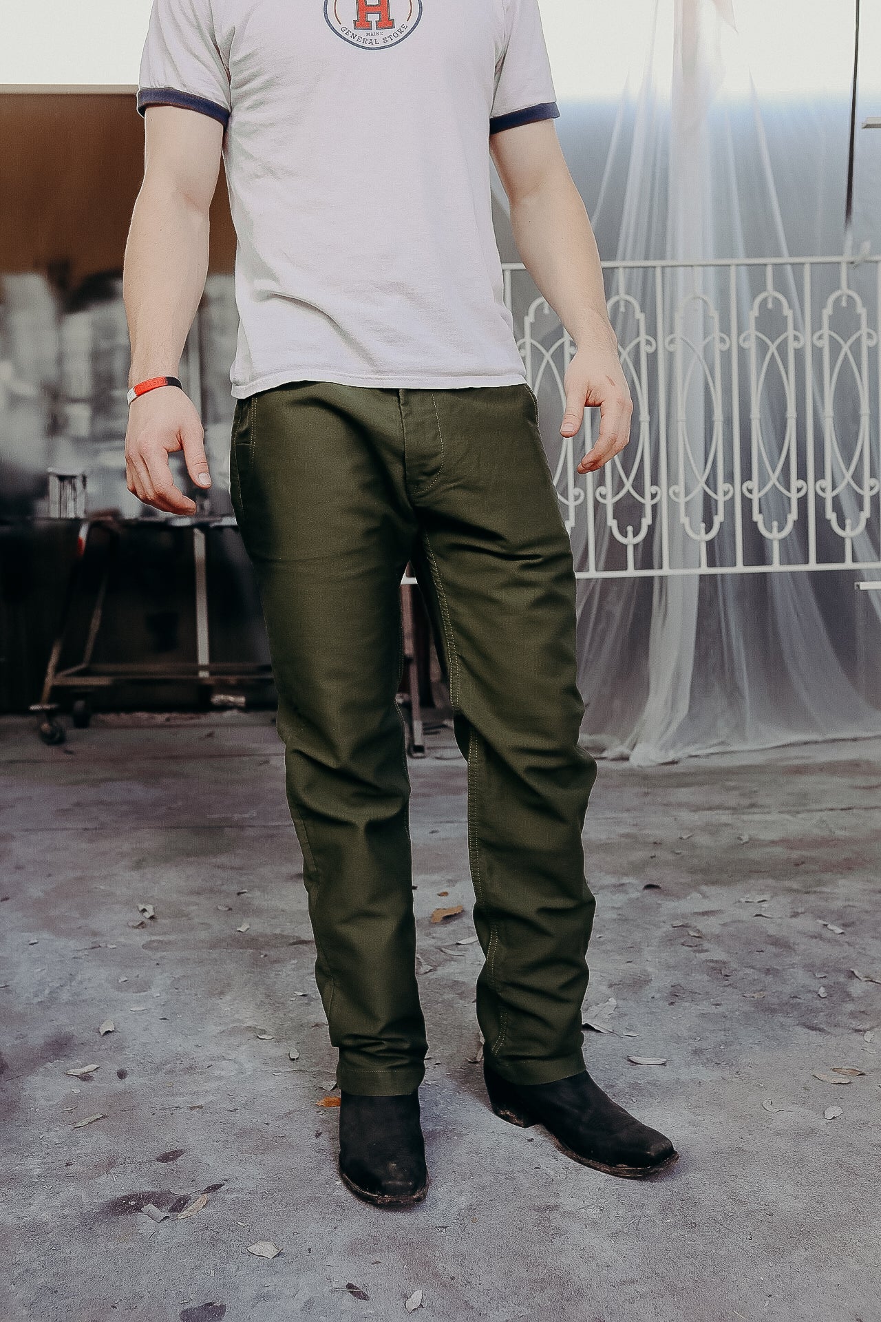 Cotton Moleskin Trousers - Olive (1173-OLV) – Iron Shop Provisions