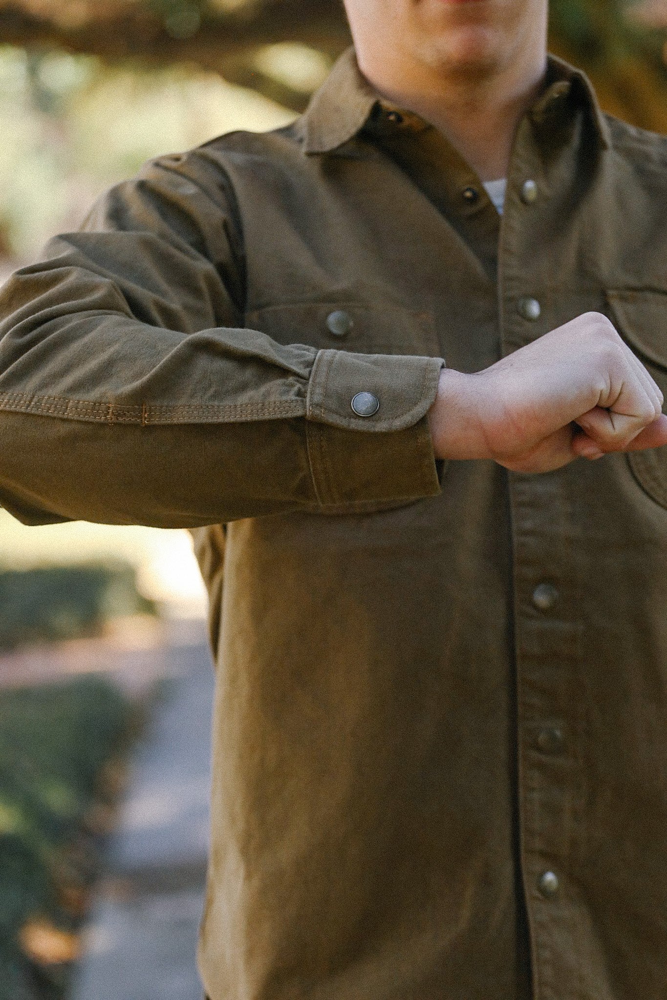 Work Shirt Dyed Canvas-Golden Brown