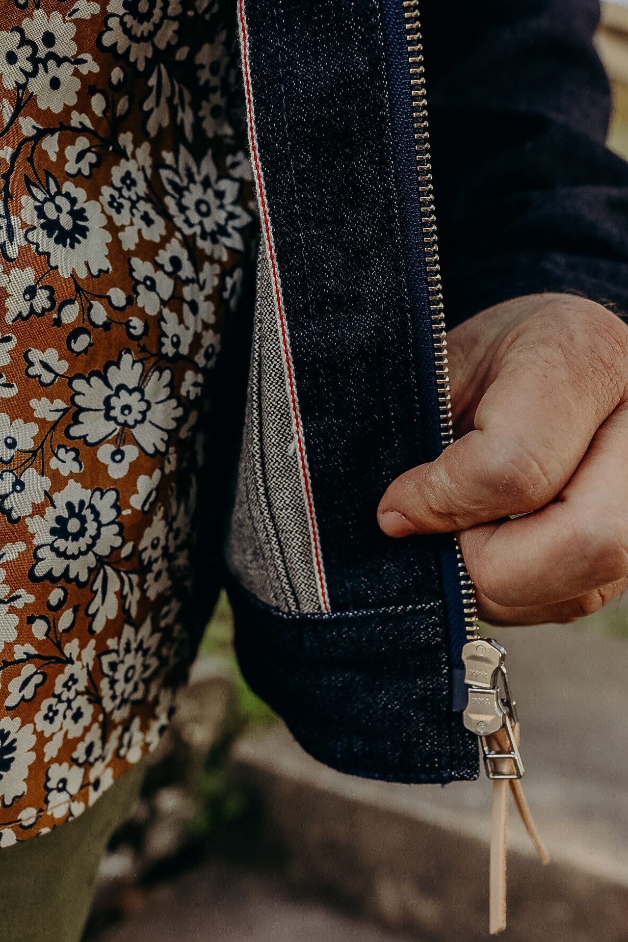 14oz Broken Twill Selvedge Denim Work Jacket - Indigo