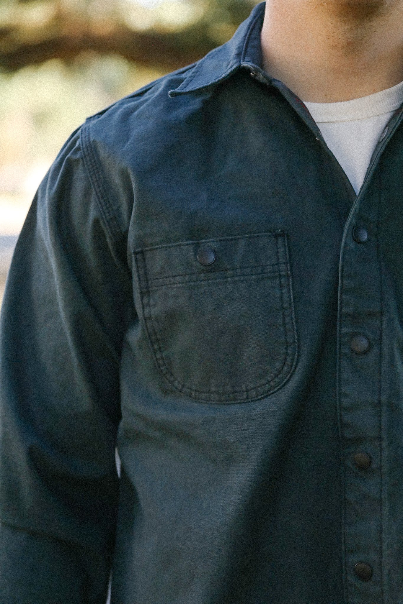 Work Shirt Dyed Canvas-Ash