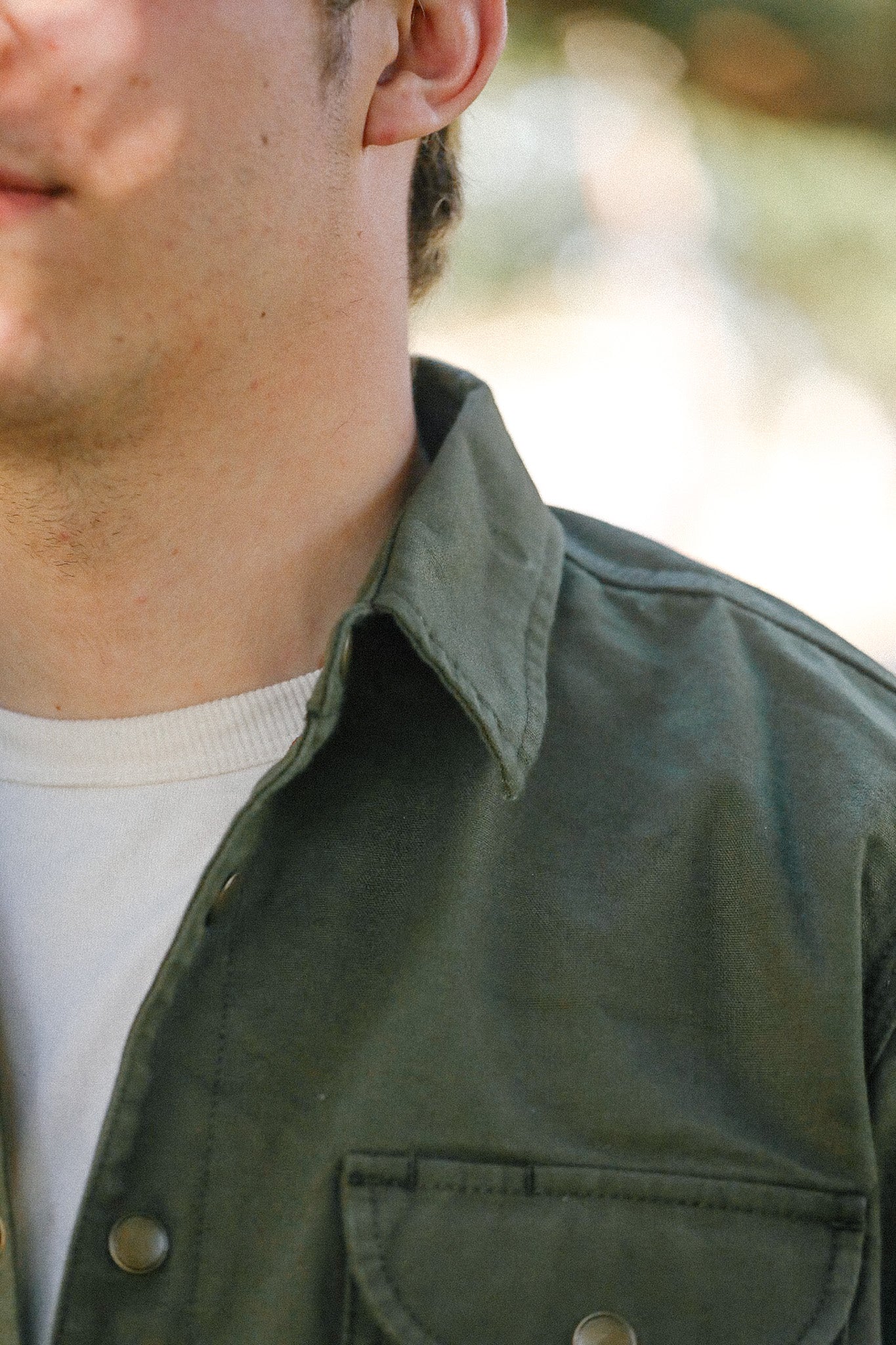 Work Shirt Dyed Canvas-Olive